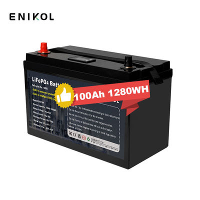 12V 100ah RV LiFePo4 배터리 에너지 저장 태양 리?? 이온 배터리 팩