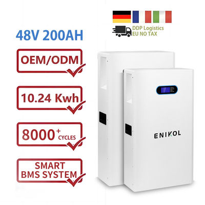 라이프포4 48v 200ah 리?? 이온 배터리 10kW 에너지 저장 태양 전지 벽 배터리