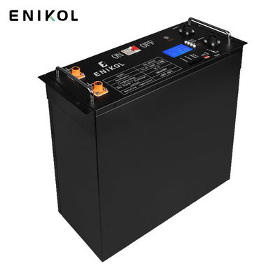 51.2v LiFePO4 배터리 48V 랙 마운트 리?? 배터리 48V 태양 배터리 100A 검은 껍질
