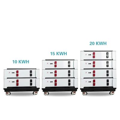 100ah 48v 스택 할 수 있는 Lifepo4 배터리 리?? 이온 200ah 10kw 20kwh 태양 시스템
