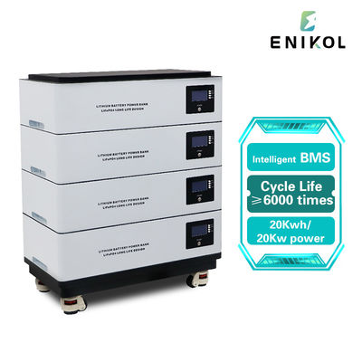 스택 할 수 있는 48v 100ah Lifepo4 배터리 20kwh 태양 에너지 51.2v 리?? 이온 배터리