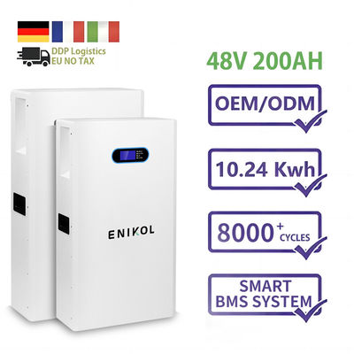 10KWH 용량 48V 태양 전지 최대 16 세트 병렬 리?? 배터리 RS485/CAN 통신