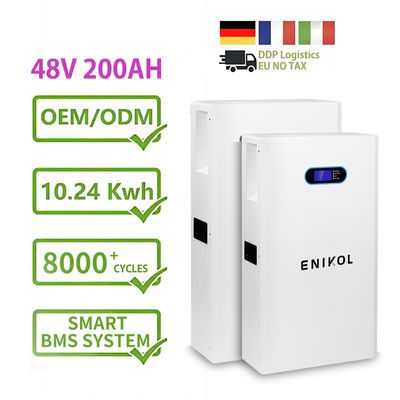 48V 10KWH 태양 전지 LCD 디스플레이 200A Lifepo4 배터리 에너지 전력 벽