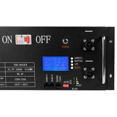 홈 태양 에너지 저장 51.2V 100AH 리?? 배터리 팩 5KWH LiFePO4 배터리
