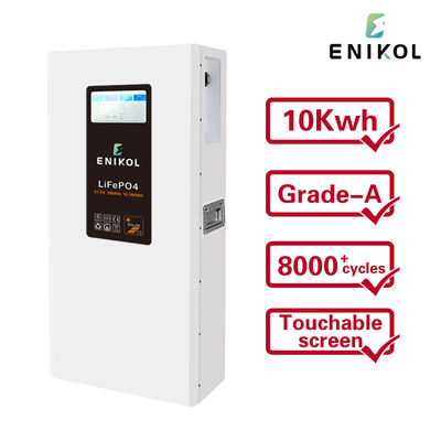 51.2v 5kwh 10kwh 15kwh 리?? 벽에 장착된 Lifepo4 배터리 파워 월 터치 스크린