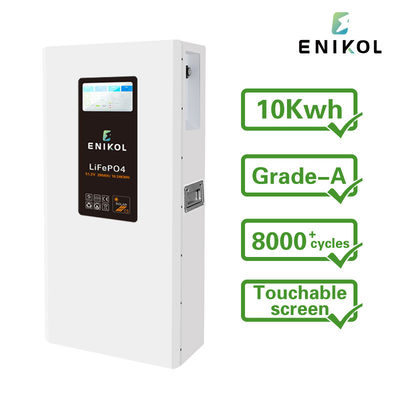 51.2V 벽에 장착된 LiFePo4 배터리 터치 스크린 48V 200AH 300AH 리?? 배터리