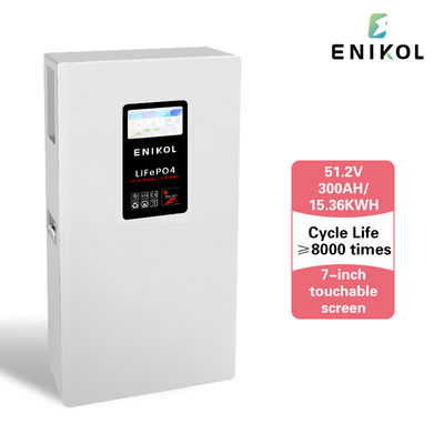 스마트 리?? LiFePO4 배터리 태양광 48V 300AH 터치블 스크린 전원 벽에 장착된 BMS 구축