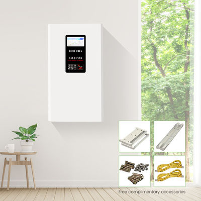 48V 10kWh LiFePO4 태양전지 블랙 아크릴 시트 7인치 터치식 화면
